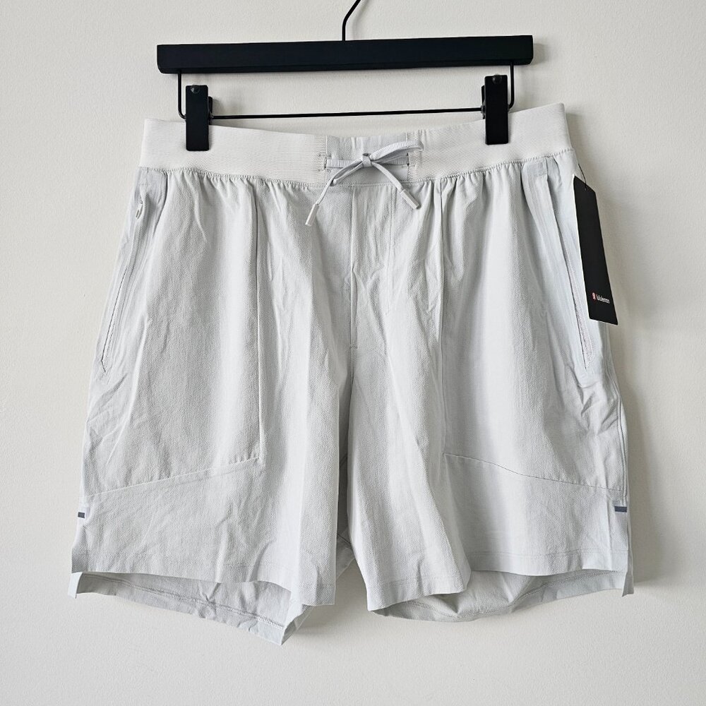 NWT LULULEMON VPOR Light Grey License To Train Shorts 7" LL Graphic Men's XXL